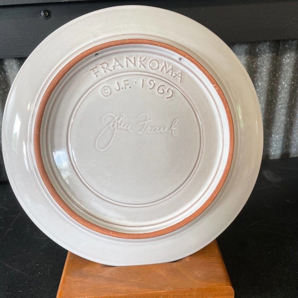 Frankoma 1969 Laid in a Manger Christmas Nativity Collector Plate Signed Jesus - Picture 3 of 7